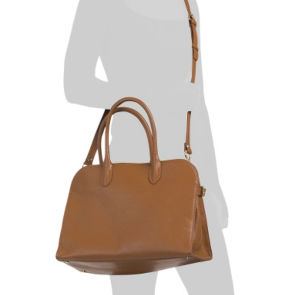 CLAUDIA FIRENZE Made In Italy Leather Pebbled Crossbody/hand Bag. White. NWT - Picture 7 of 16